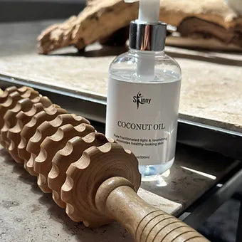 Coconut Oil & Wood Roller